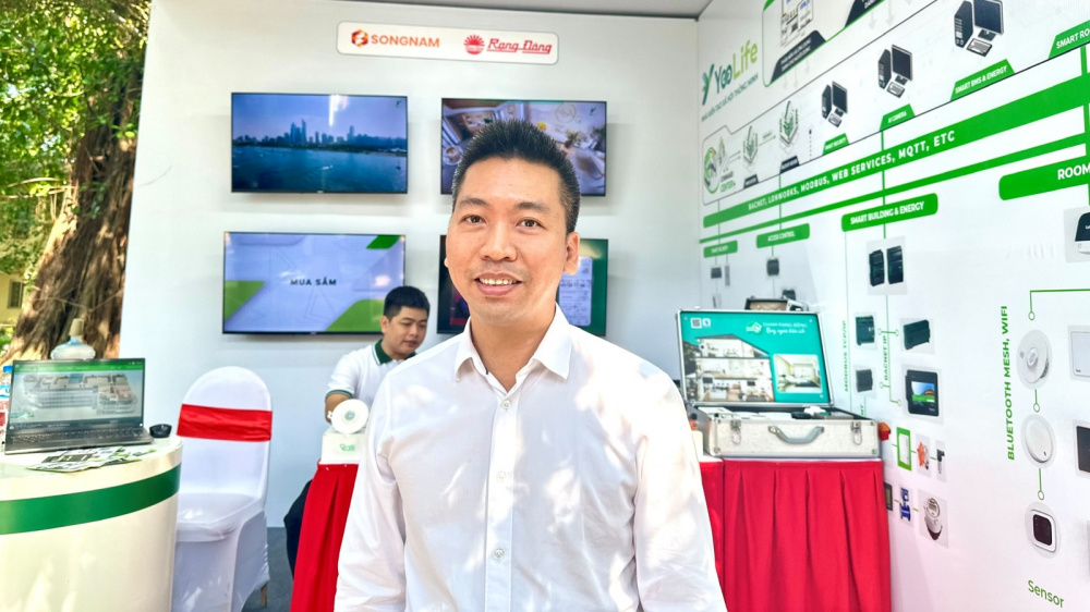 Ông Nguyễn Mạnh Tùng – Chủ tịch kiêm Tổng Giám đốc Công ty CP Tập đoàn Song Nam tại sự kiện Techday 10 của Rạng Đông