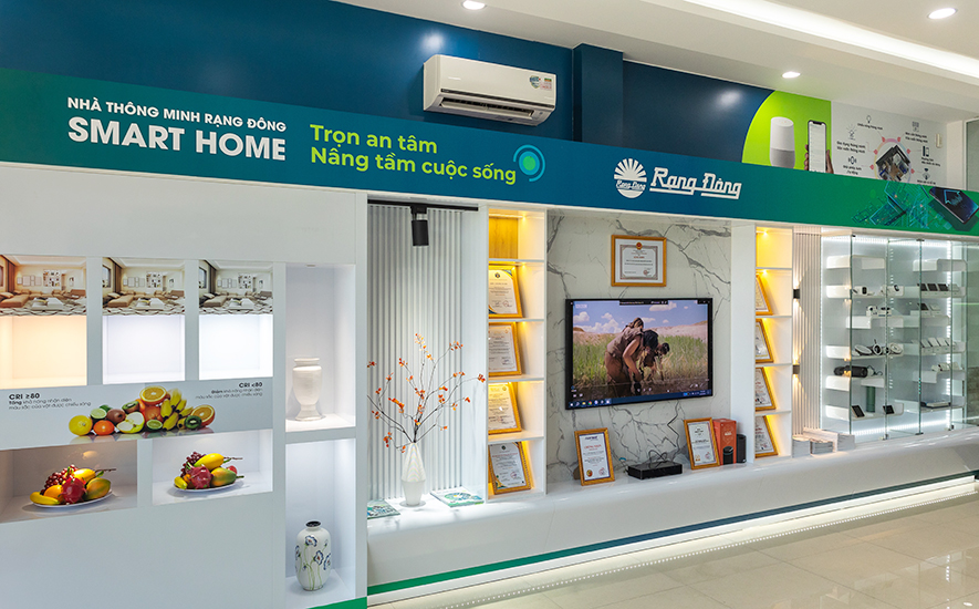 Hệ thống showroom nhà thông minh Rạng Đông