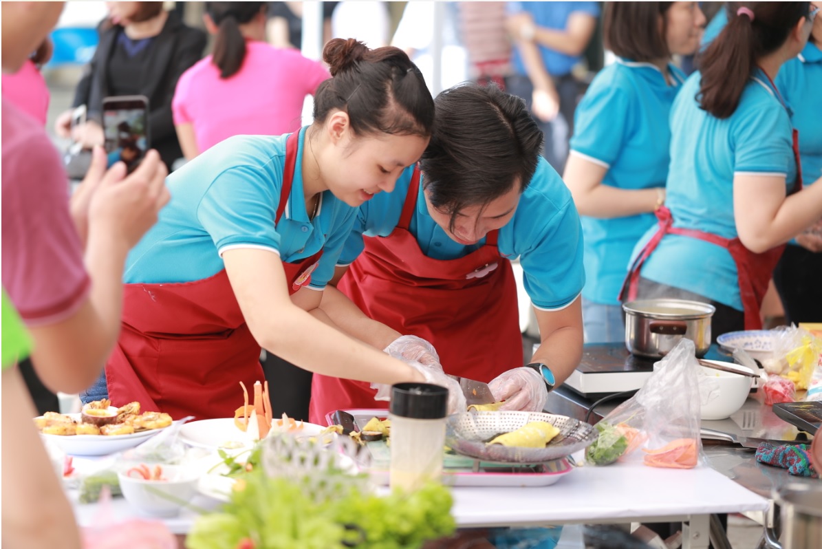 hội thi nấu ăn rạng đông 2018