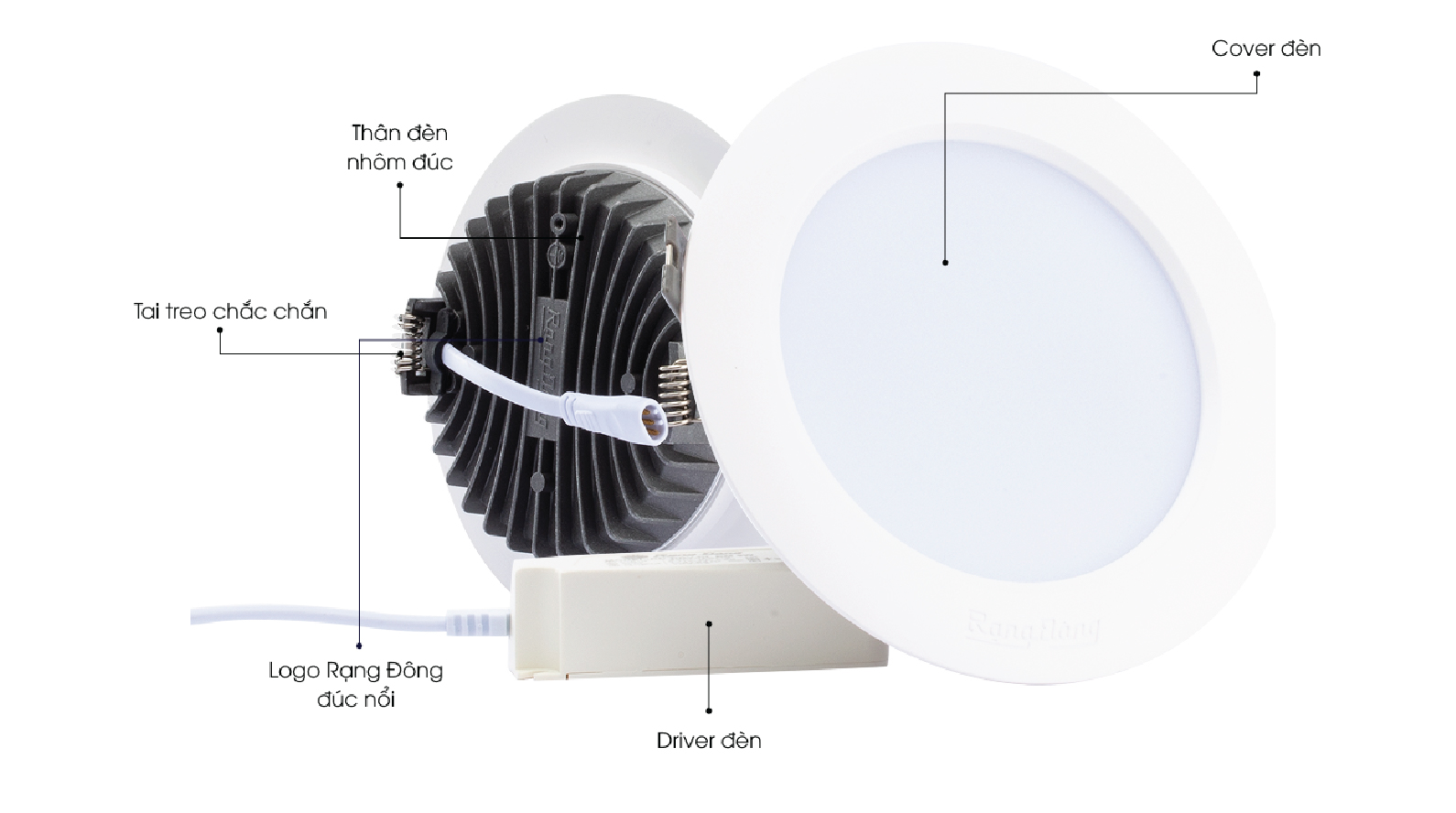 Đèn LED Downlight AT02 Đổi màu – Phiên bản nâng cấp: Sáng hơn - Giá không đổi