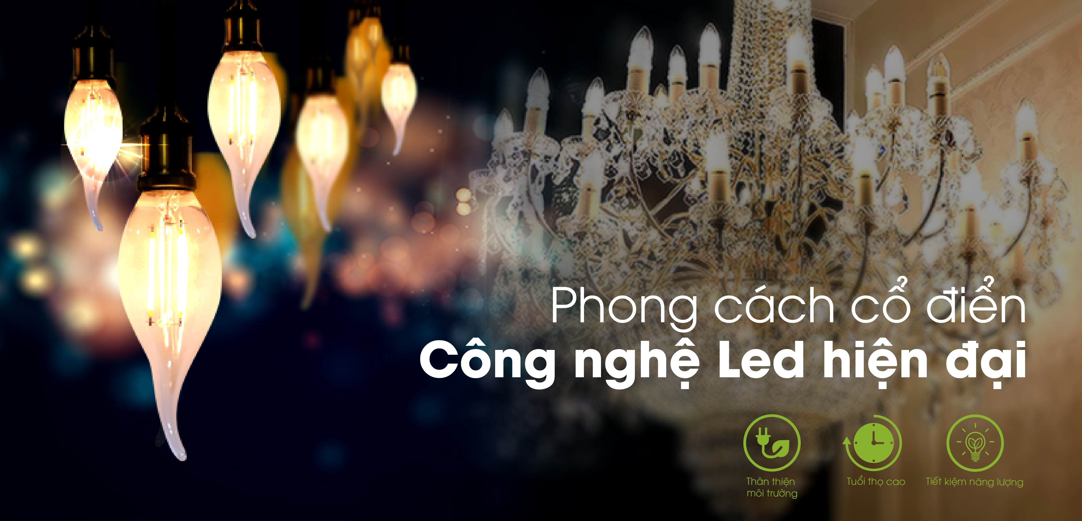 bóng đèn led nến rạng đông