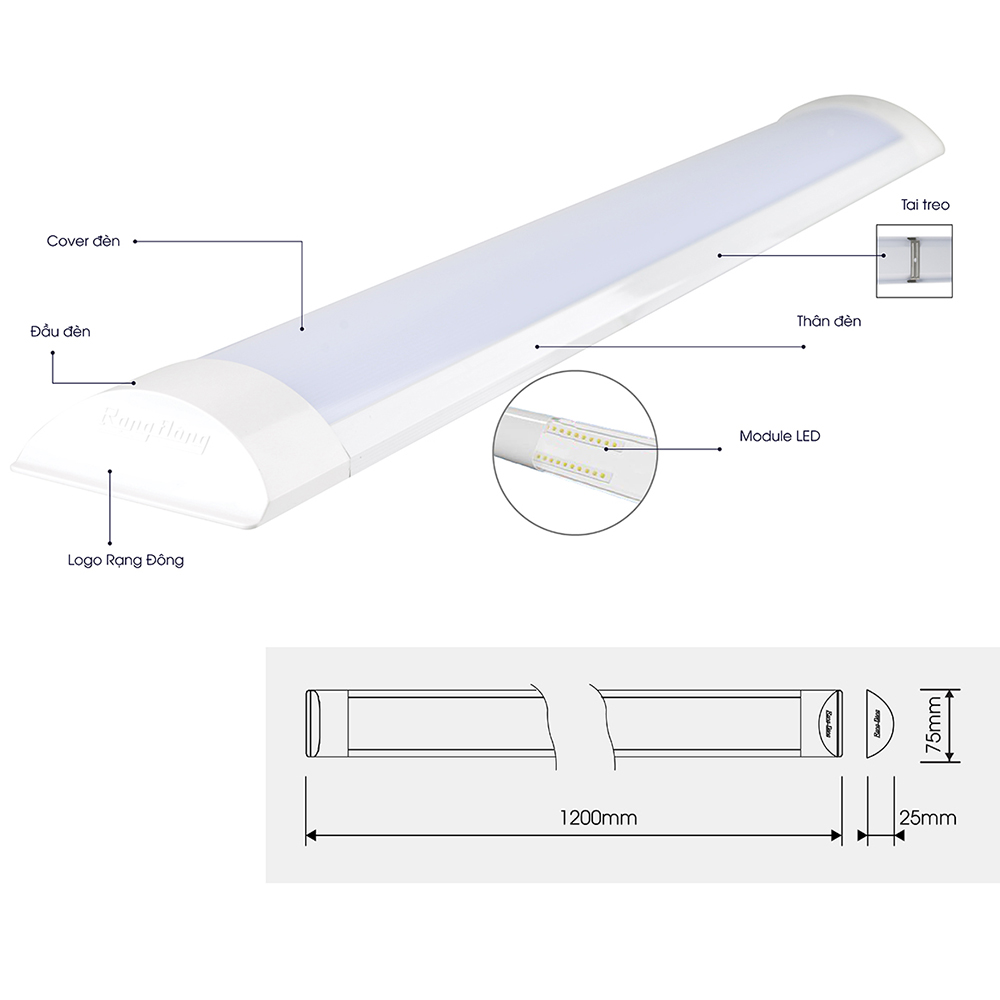 Đèn LED nổi trần đổi màu M26 50W