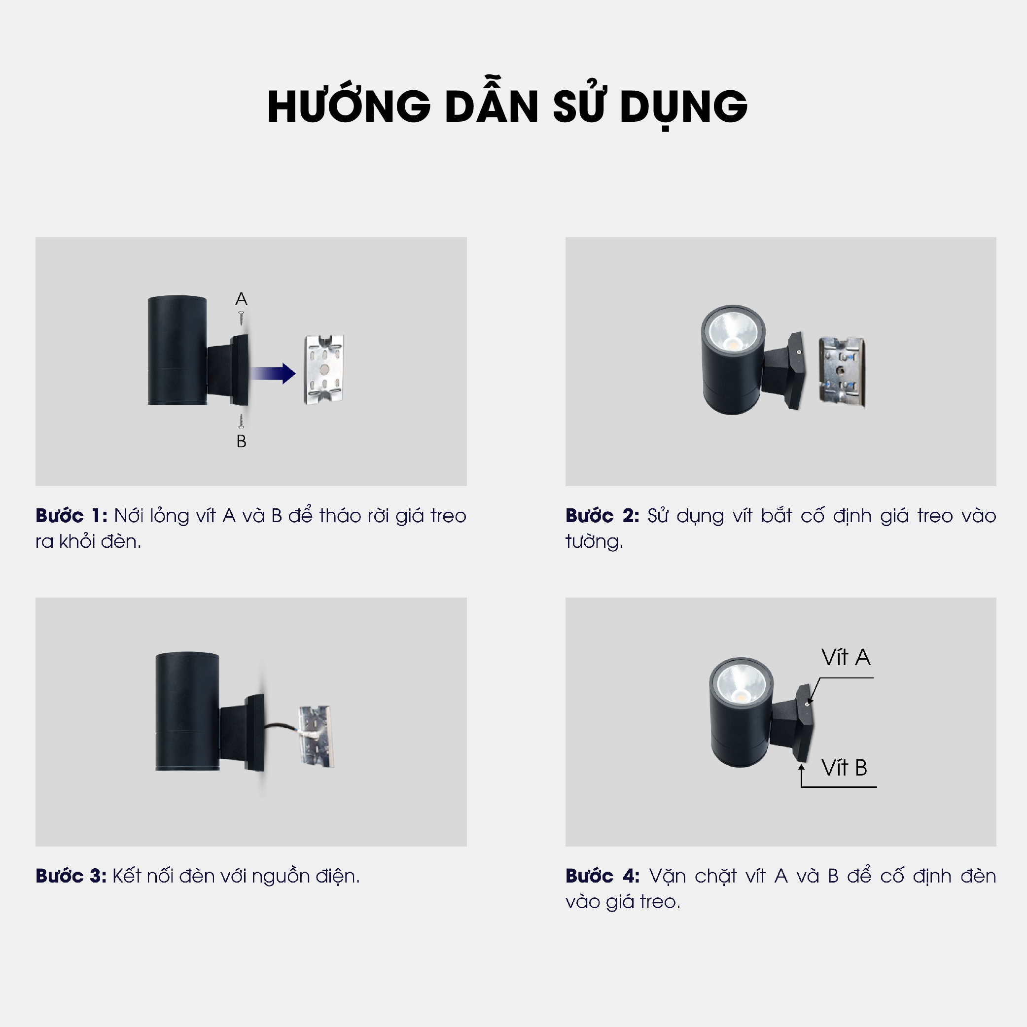 Đèn LED gắn tường