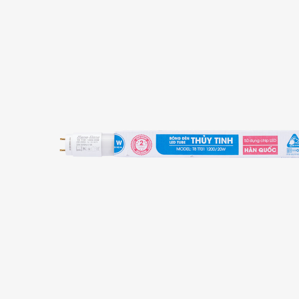 Bóng đèn LED Tuýp T8 1.2m 20W thủy tinh