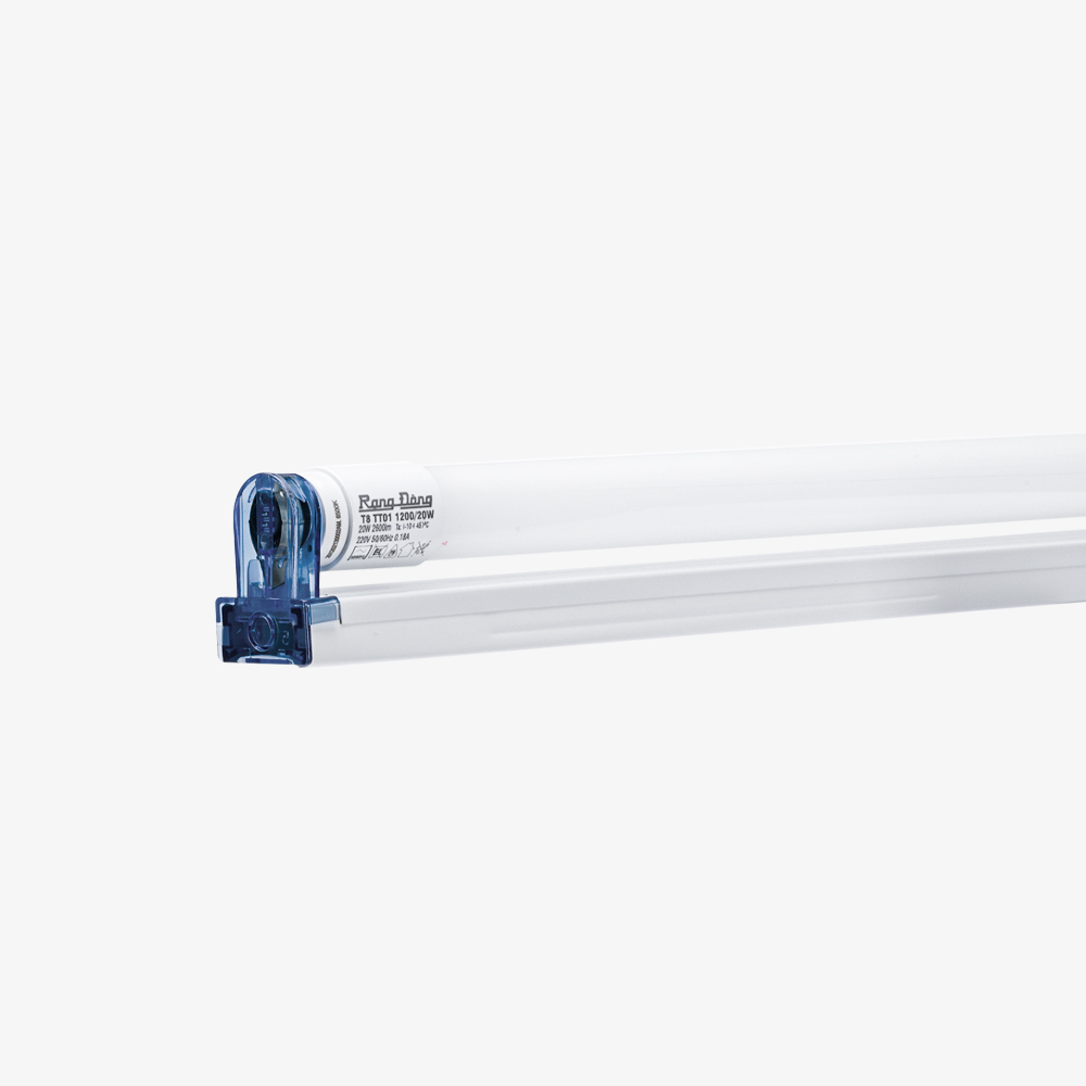Bộ đèn LED Tuýp T8 1.2m 20W Thủy tinh