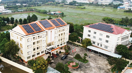 Điện mặt trời mái nhà văn phòng và trụ sở