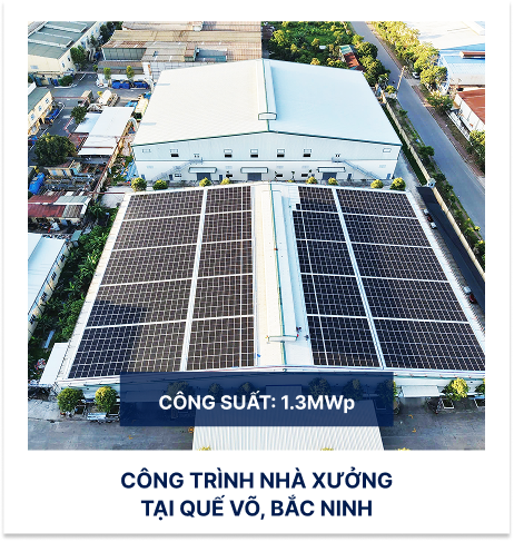 Công trình nhà xưởng tại Quế Võ, Bắc Ninh, công suất 1.3MWp