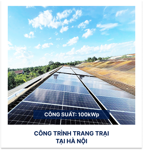 Công trình trang trại tại Hà Nội, công suất 100kWp