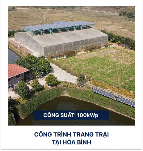 Công trình trang trại tại Hòa Bình, công suất 100kWp