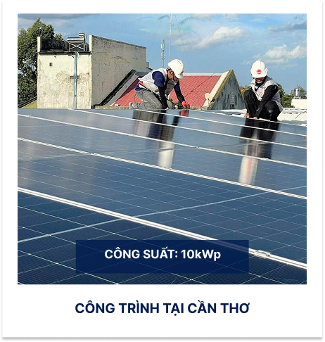 Công trình tại Cần Thơ, công suất 10 kWp