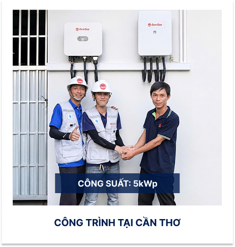 Công trình tại Cần Thơ, công suất 5 kWp