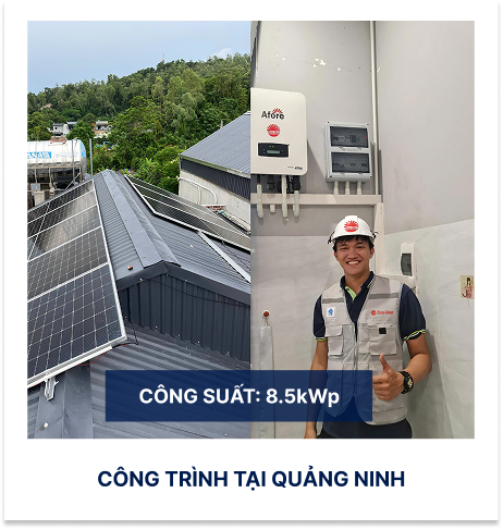 Công trình tại Quảng Ninh, công suất 8.5 kWp