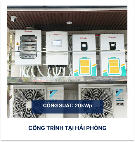 Công trình tại Hải Phòng, công suất 20 kWp