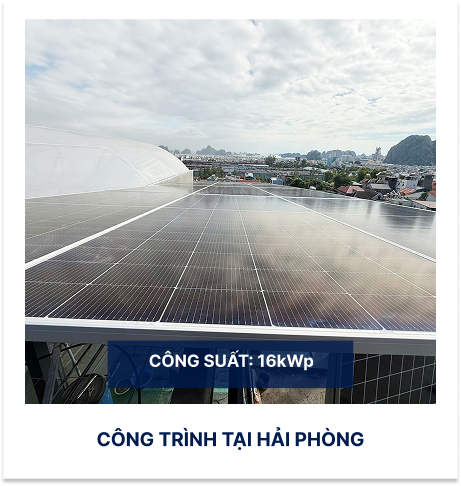 Công trình tại Hải Phòng, công suất 16 kWp