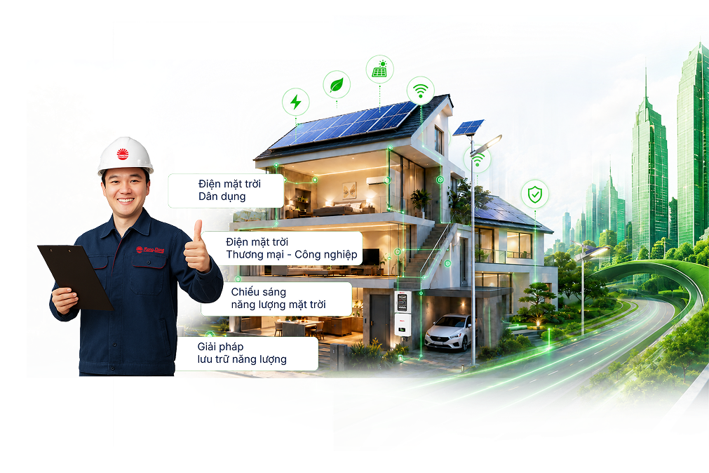 Kỹ thuật viên Rạng Đông và các giải pháp điện mặt trời cho ngôi nhà