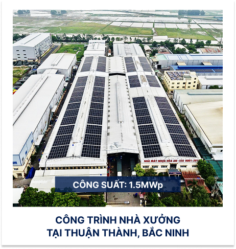 Công trình nhà xưởng tại Bắc Ninh - 1.5MWp