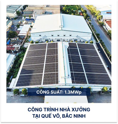 Công trình nhà xưởng tại Bắc Ninh - 1.3MWp