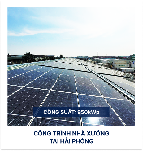 Công trình nhà xưởng tại Hải Phòng - 950kWp