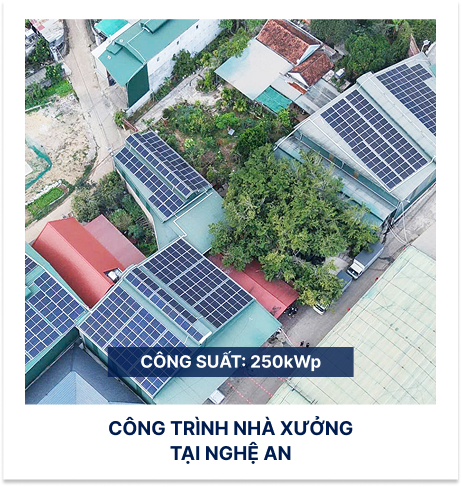 Công trình nhà xưởng tại Nghệ An - 250kWp