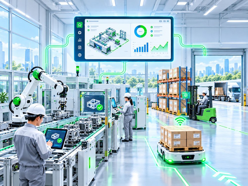 Kho bãi thông minh với robot và hệ thống quản lý
