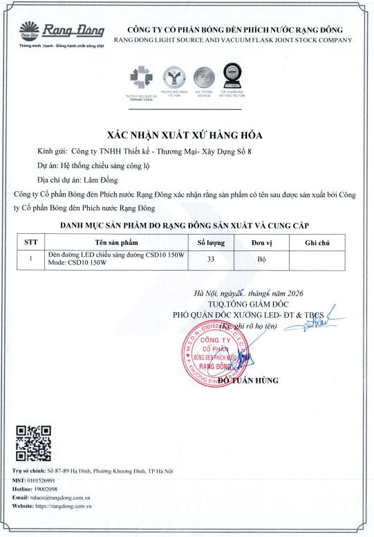 Xác nhận xuất xứ hàng hóa (CO)