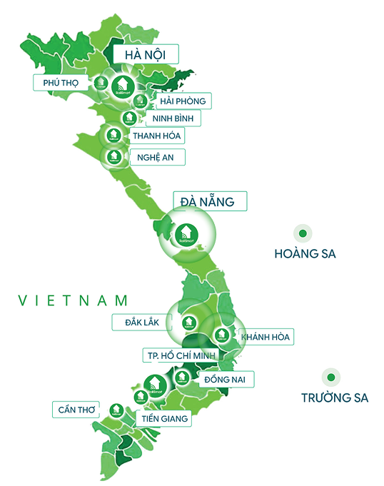 Bản đồ mạng lưới phân phối