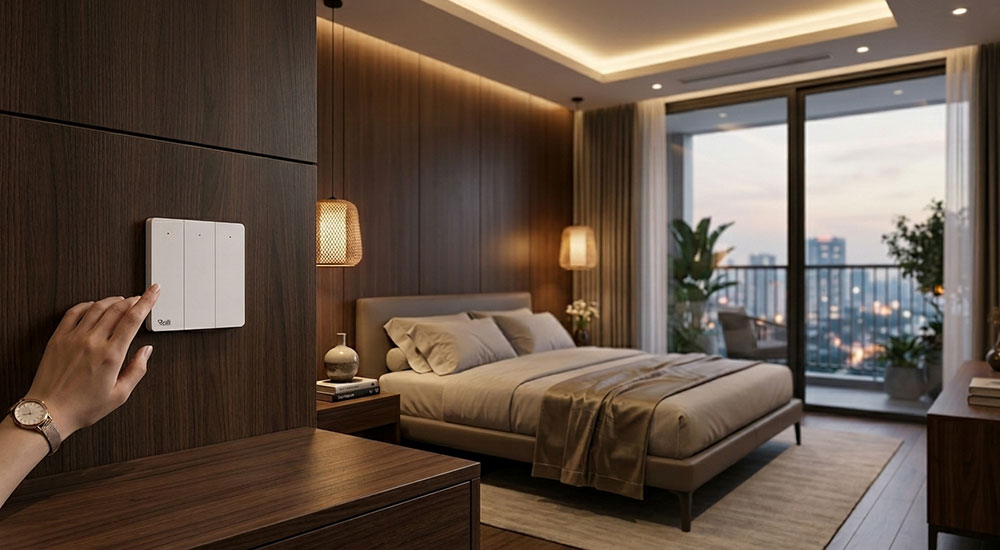 Công tắc không pin không dây giúp mở rộng điều khiển trong nhà