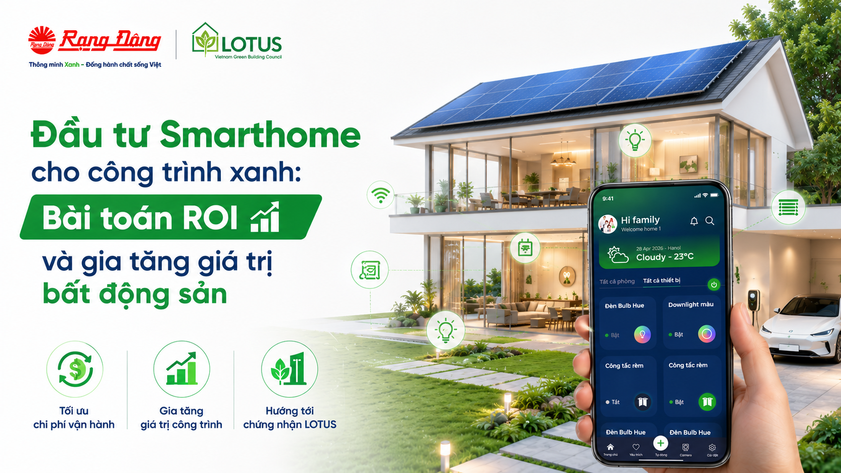 Đầu tư Smarthome cho công trình xanh: Bài toán ROI và gia tăng giá trị bất động sản