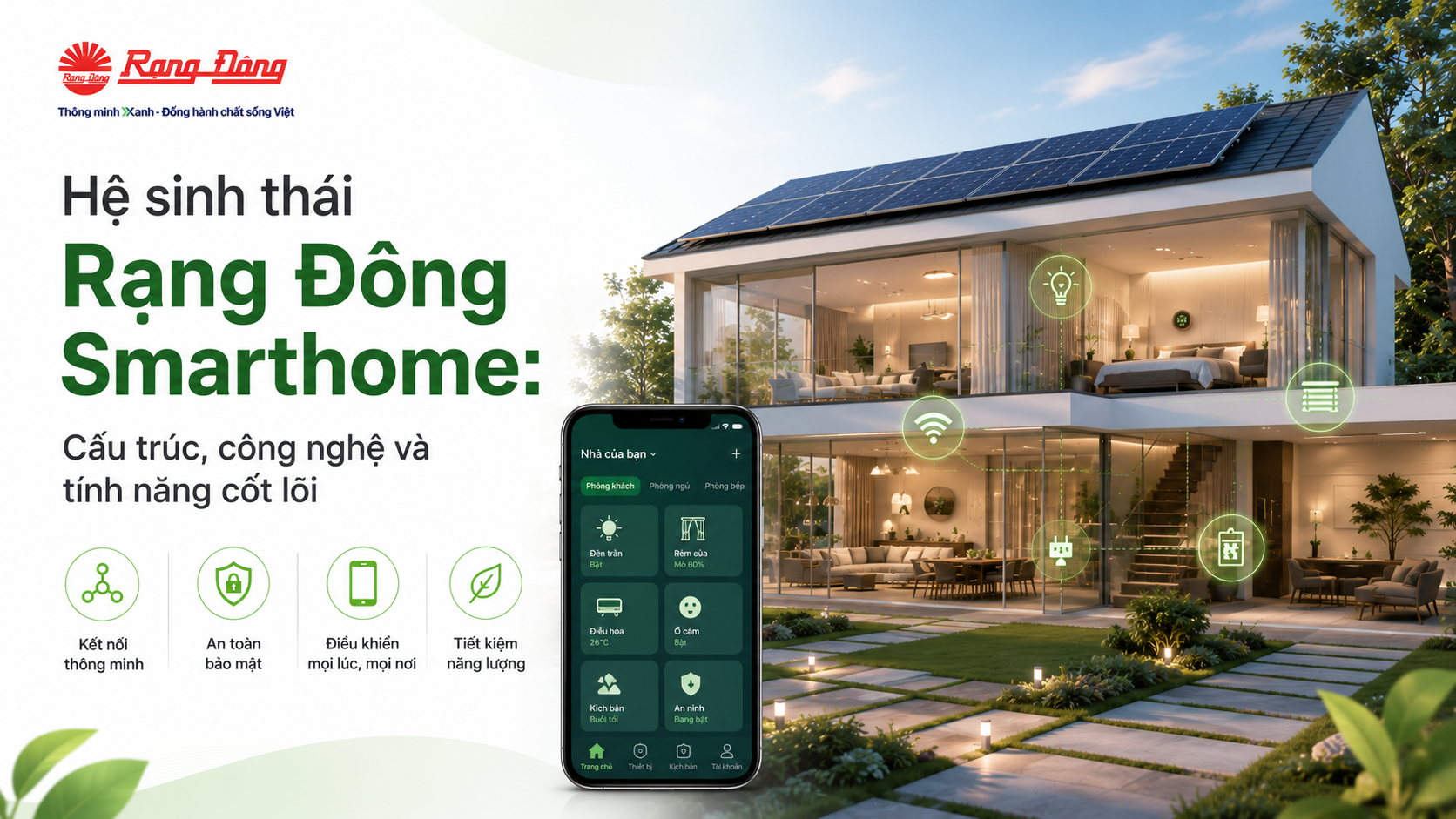 Hệ sinh thái Rạng Đông Smarthome – RalliSmart: Cấu trúc, công nghệ và tính năng cốt lõi