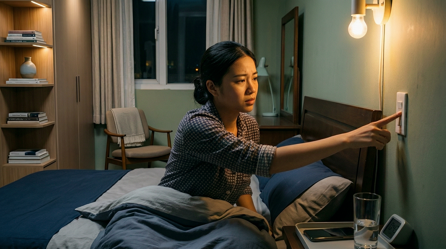 Người dùng phải rời giường để bật tắt công tắc đèn trong nhà truyền thống