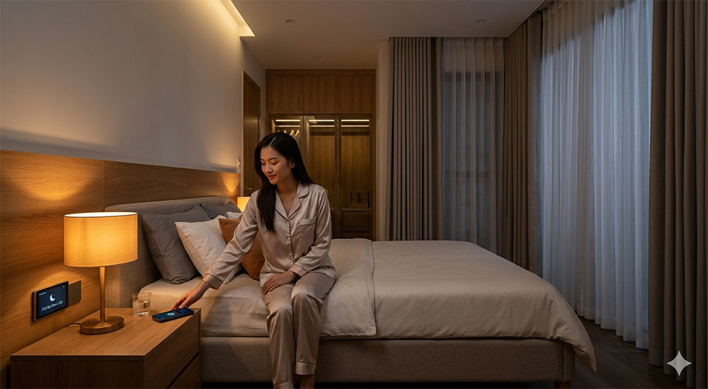 Kịch bản đi ngủ giúp ngôi nhà tiện nghi hơn mỗi ngày