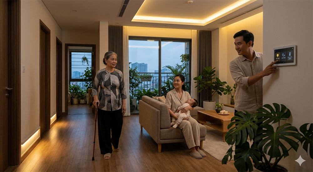 Kịch bản nhà thông minh cho người già và trẻ nhỏ