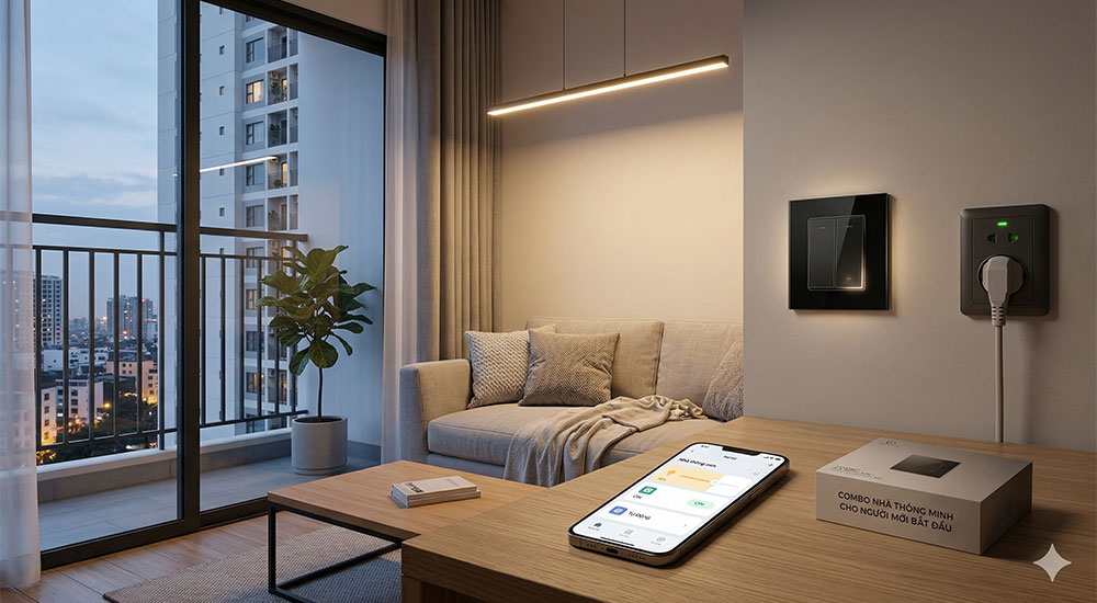 Combo nhà thông minh dưới 3 triệu cho người mới bắt đầu