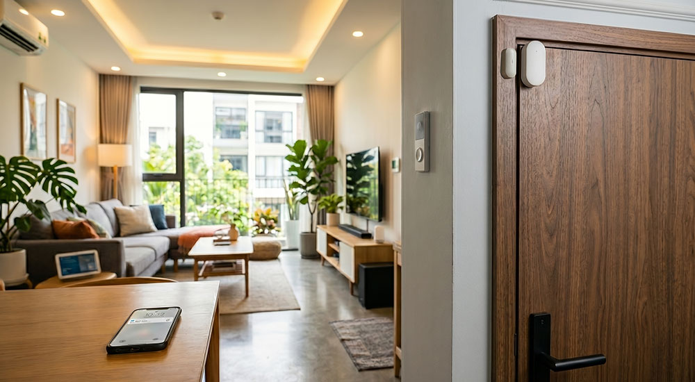 Cảm biến cửa từ là gì trong nhà thông minh hiện đại
