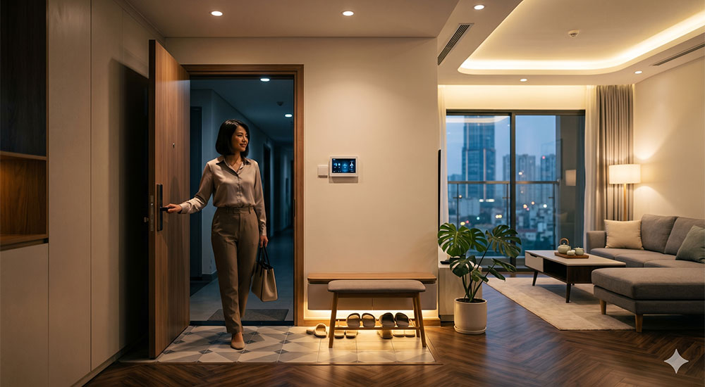 trải nghiệm về nhà với hệ thống ánh sáng thông minh