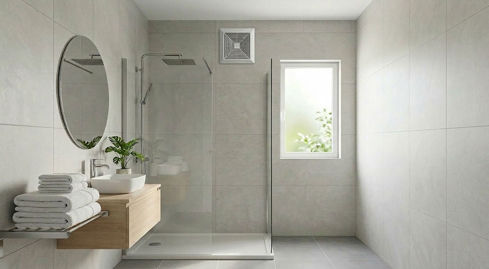 Quạt thông gió và quạt hút có giống nhau không trong nhà vệ sinh hiện đại