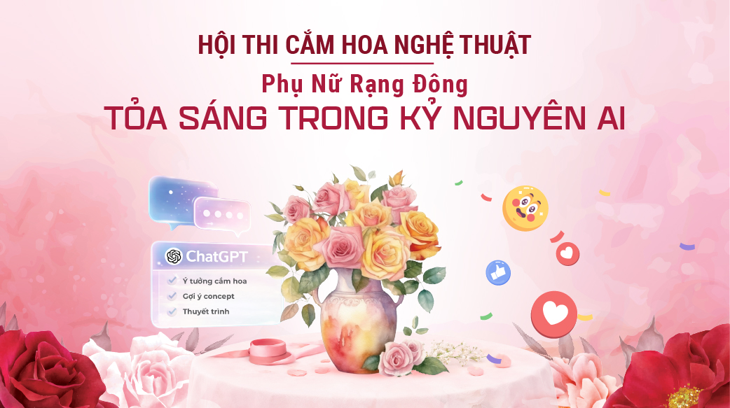 Kế hoạch tổ chức hội thi cắm hoa Nghệ thuật - Sáng tạo cùng AI Chào mừng ngày quốc tế phụ nữ 8/3/2026