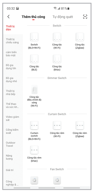 Hướng dẫn sử dụng Công tắc cảm ứng thông minh wifi