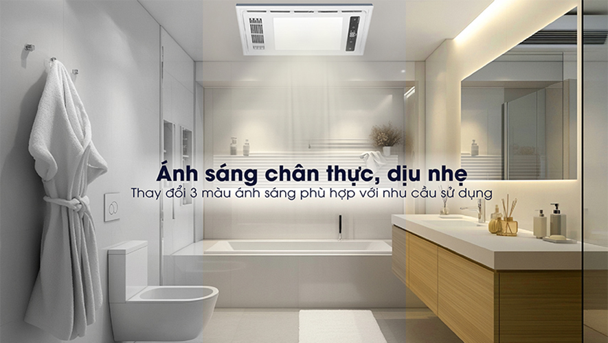 Đèn điều hòa phòng tắm âm trần – Sự lựa chọn hoàn hảo cho cuộc sống tiện nghi, hiện đại