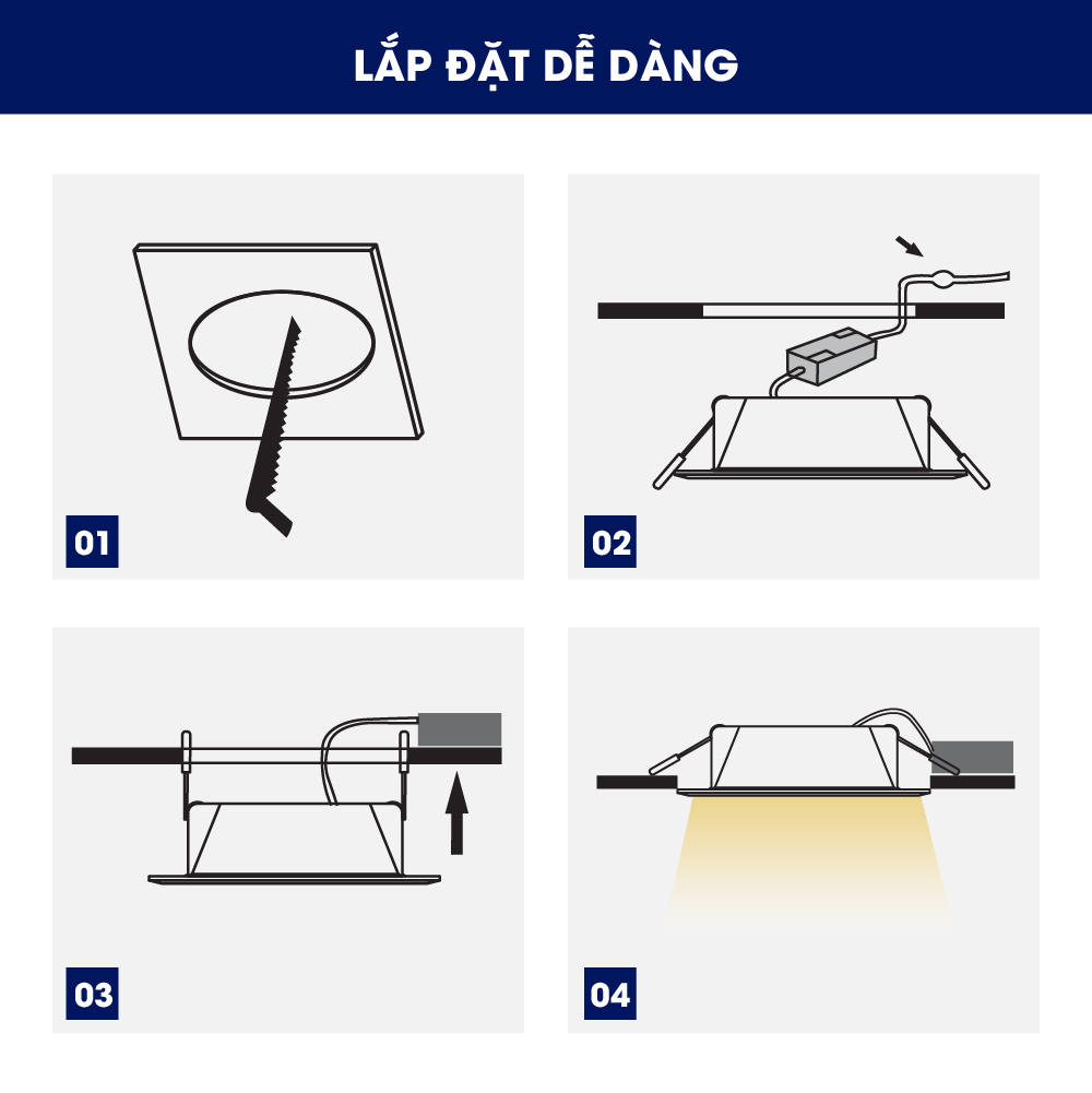 Đèn LED âm trần Downlight