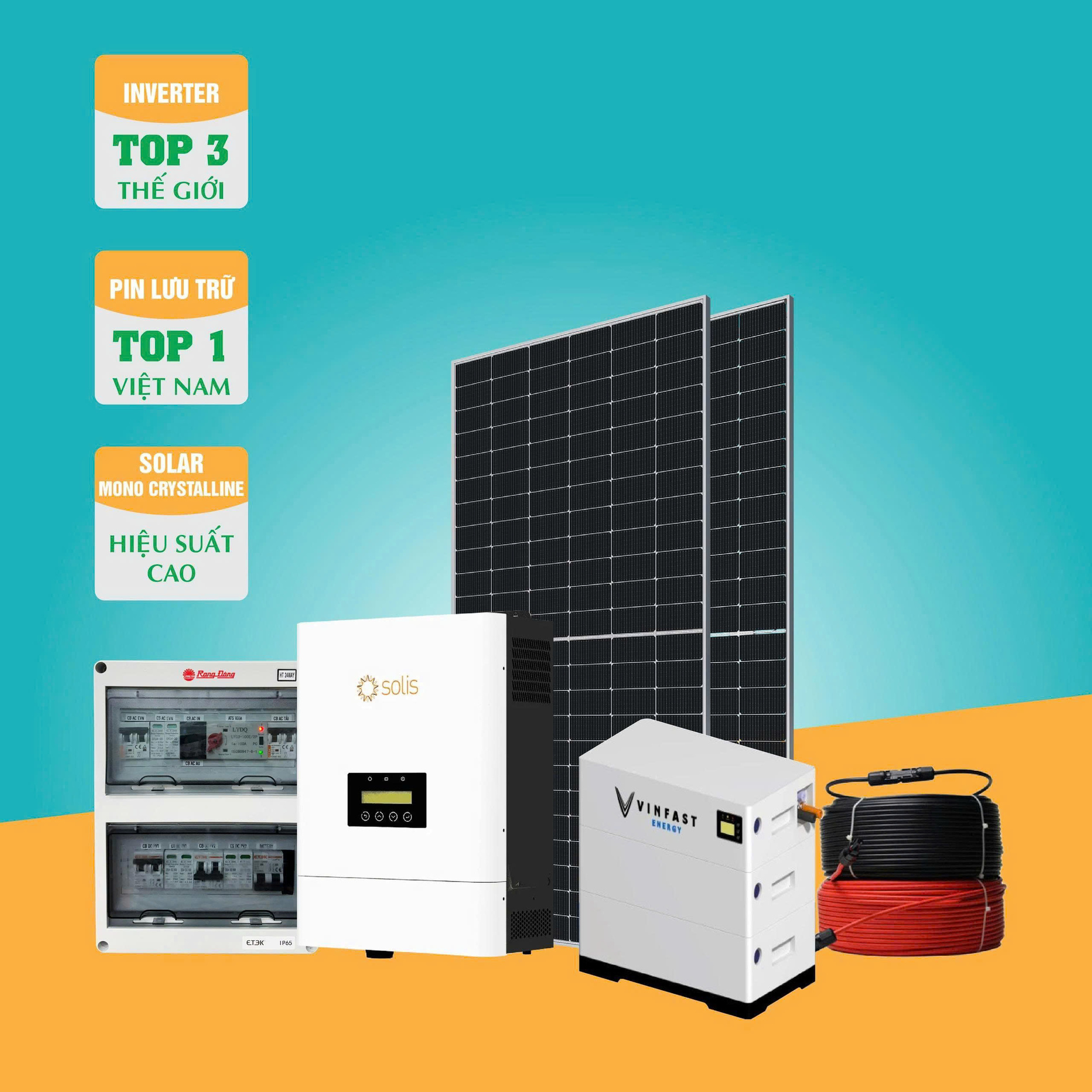 Hệ thống 1 pha có lưu trữ 10kW