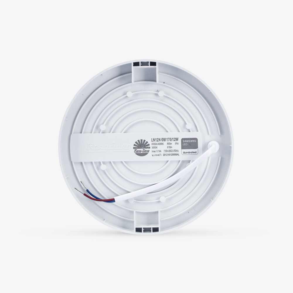 Đèn LED ốp trần tròn đổi màu đế nhựa