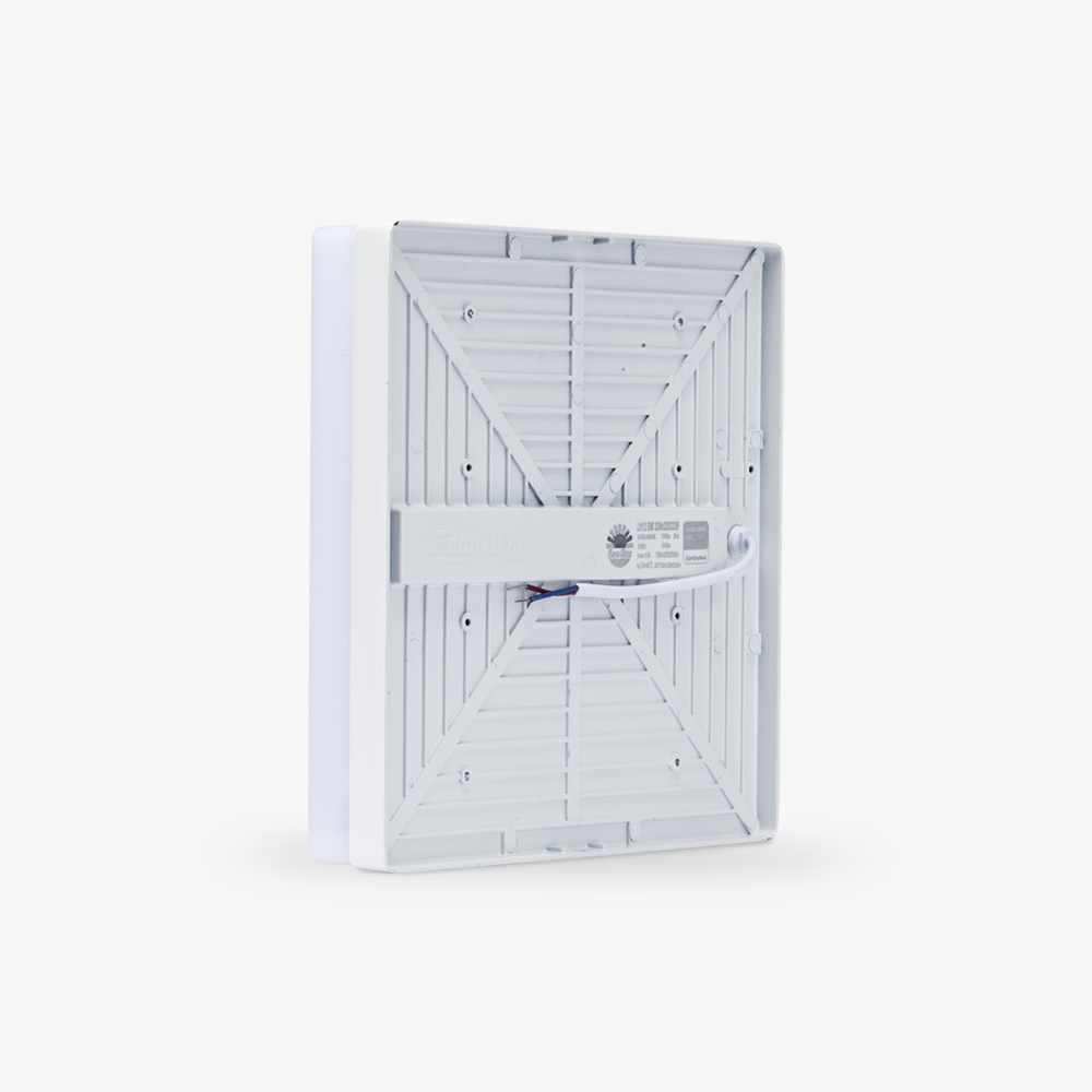Đèn LED ốp trần vuông đổi màu đế nhôm