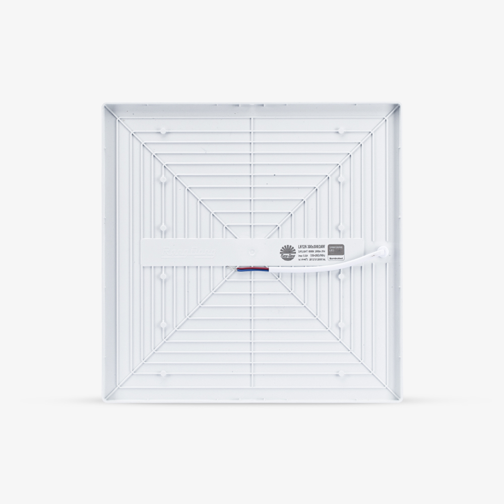 Đèn LED ốp trần vuông đế nhựa