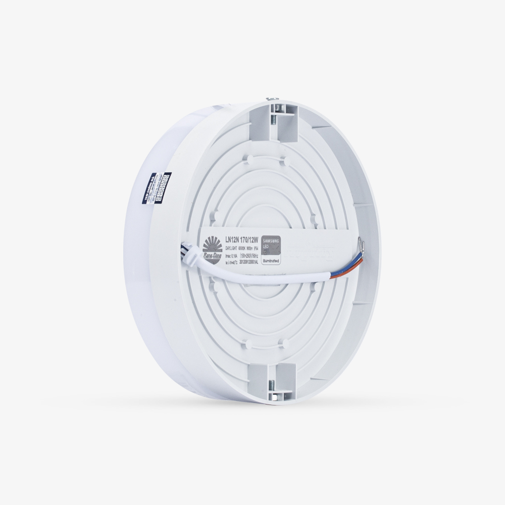 Đèn LED ốp trần tròn đổi màu đế nhôm