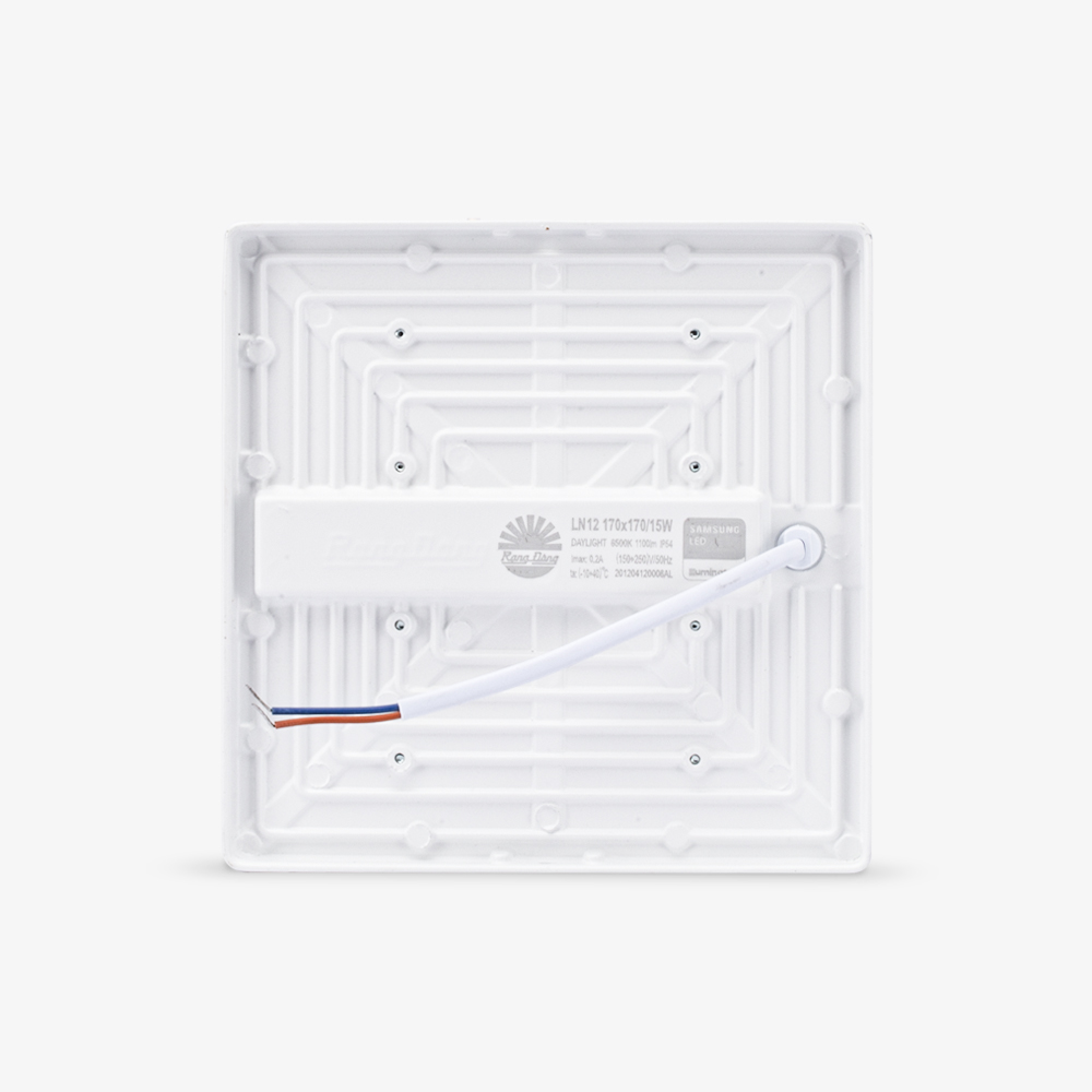 Đèn LED ốp trần vuông đế nhôm