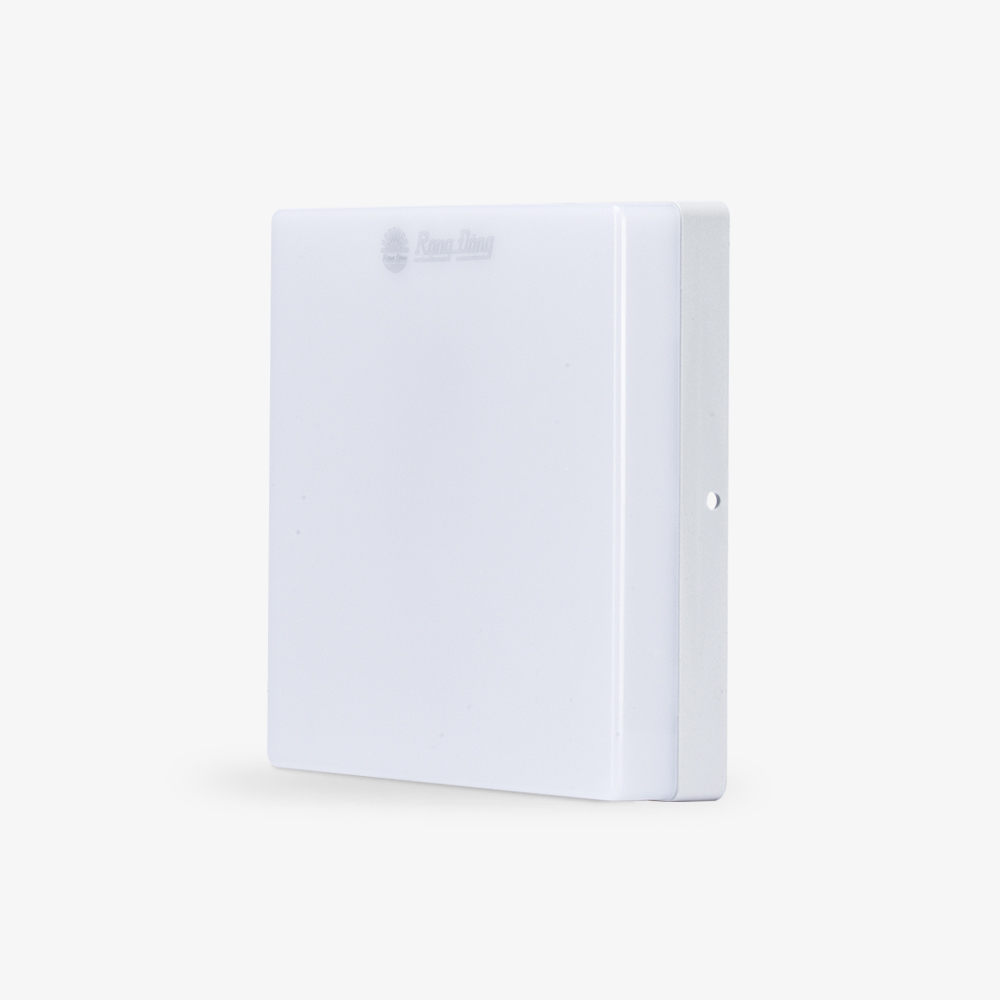 Đèn LED ốp trần vuông đổi màu đế nhựa