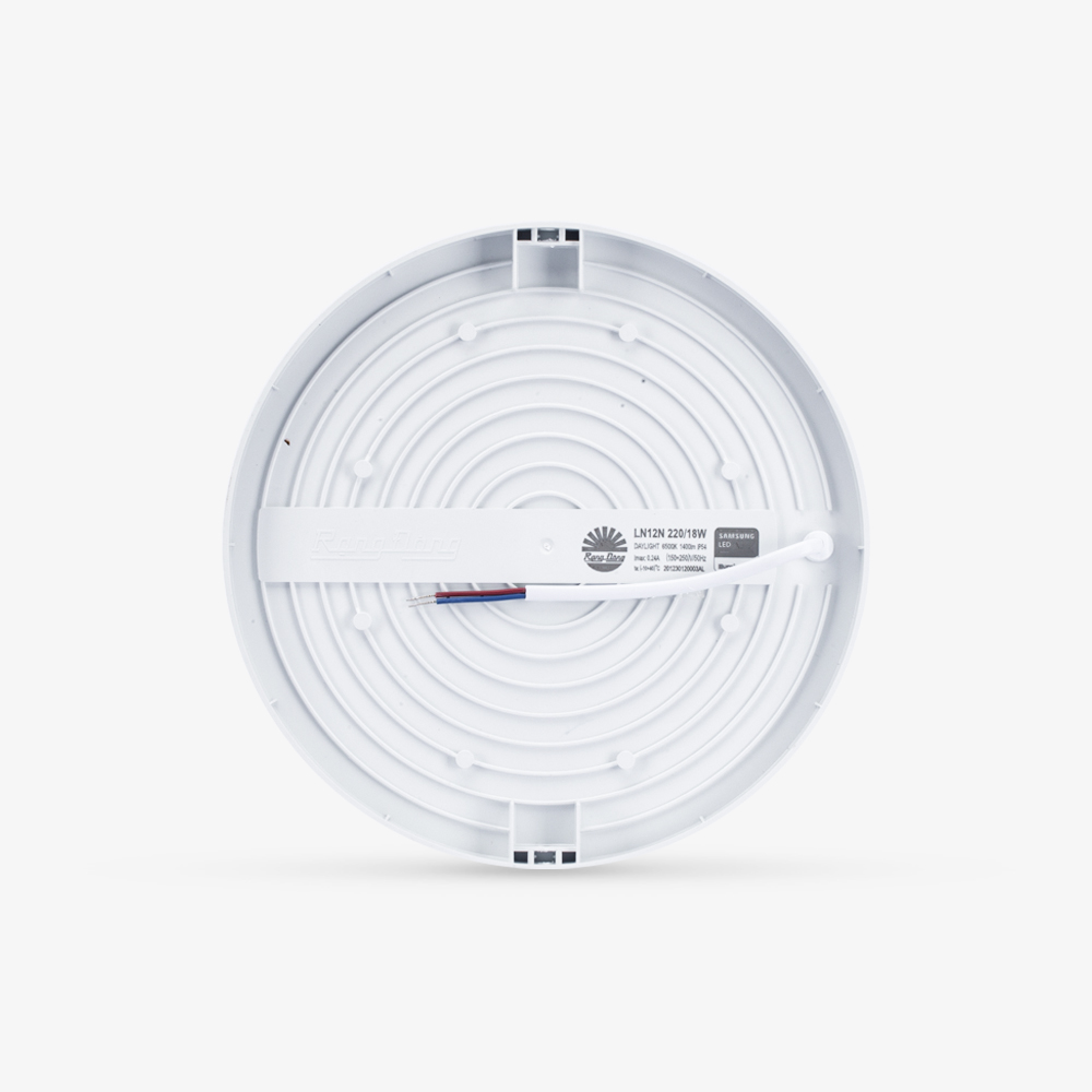 Đèn LED ốp trần tròn đế nhựa