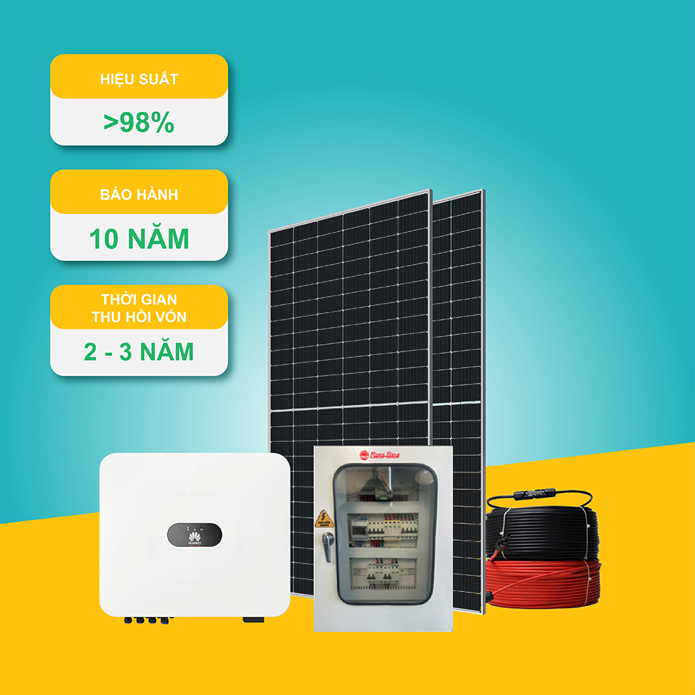 Hệ thống hoà lưới 1 pha 12.5kWp-H