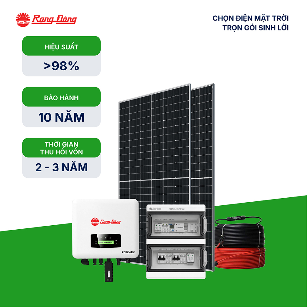 Hệ thống hoà lưới 1 pha 4.5kWp